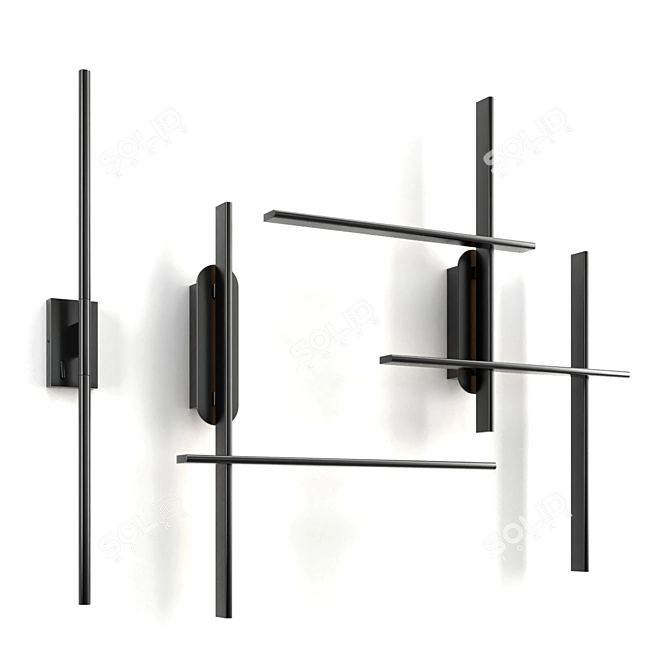 Modern Wall Lamps Set 3D model image 1