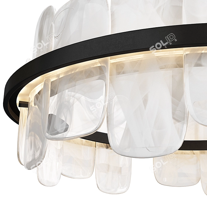 Modern LED Pendant Lighting Fixture 3D model image 2