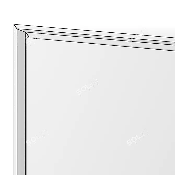 Vintage Wooden 1950s Sideboard 3D model image 6