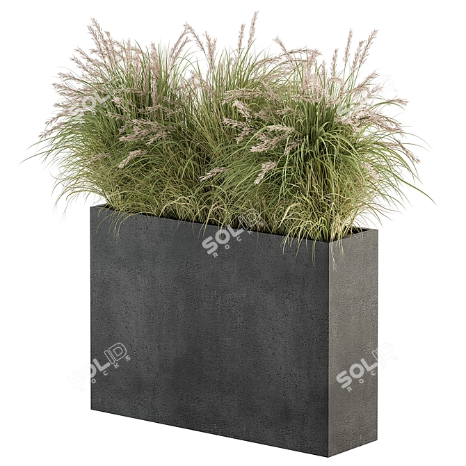 Outdoor Planter Box Set 3D model image 2