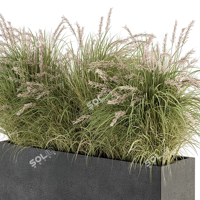 Outdoor Planter Box Set 3D model image 4