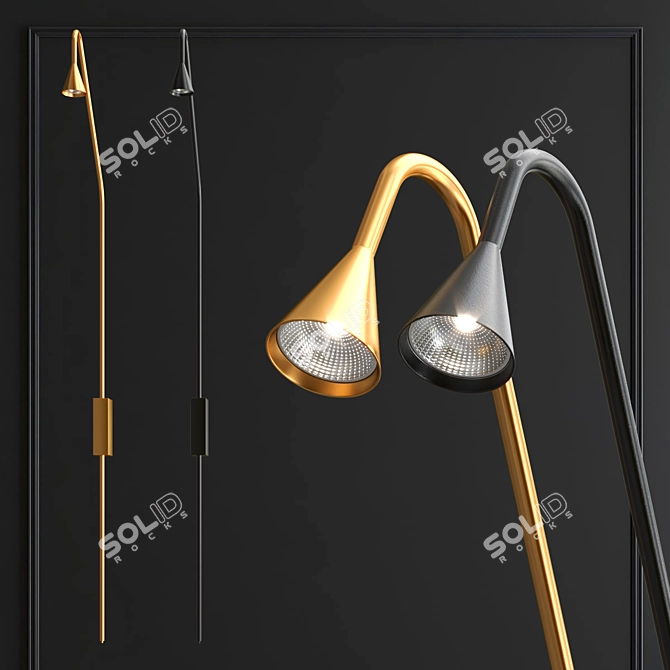 Sleek 2013 Lamp Design 3D model image 2