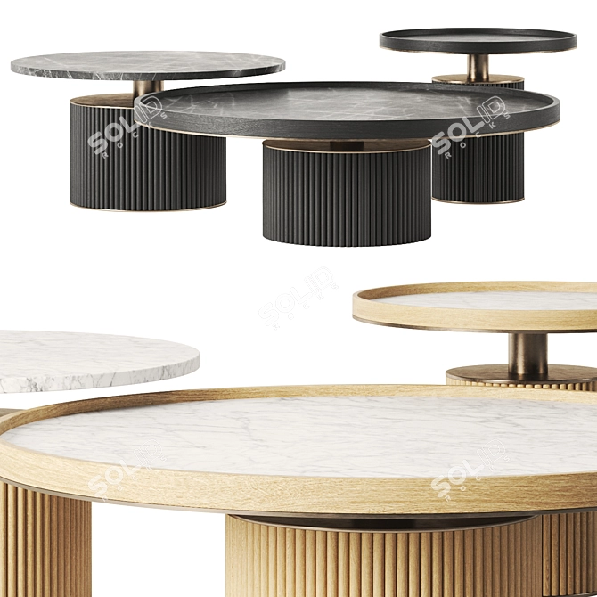 Elegant Tenor Table by Ana Roque 3D model image 1