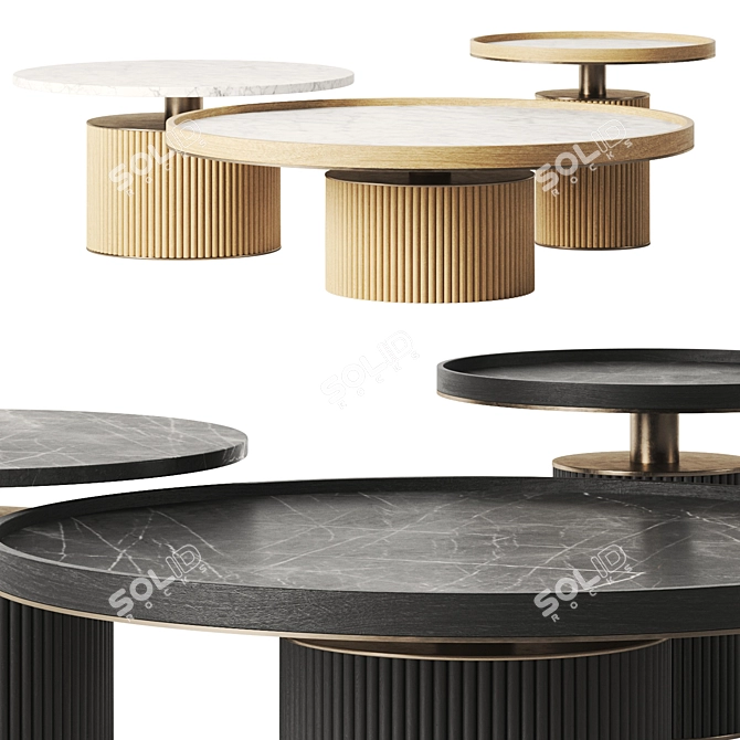 Elegant Tenor Table by Ana Roque 3D model image 2