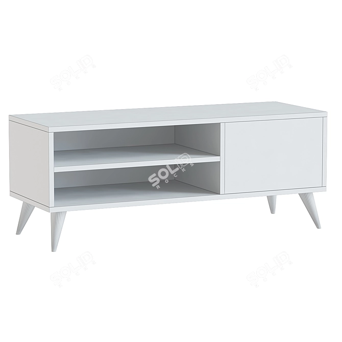 Modern TV Lowboard Linco Unit 3D model image 2