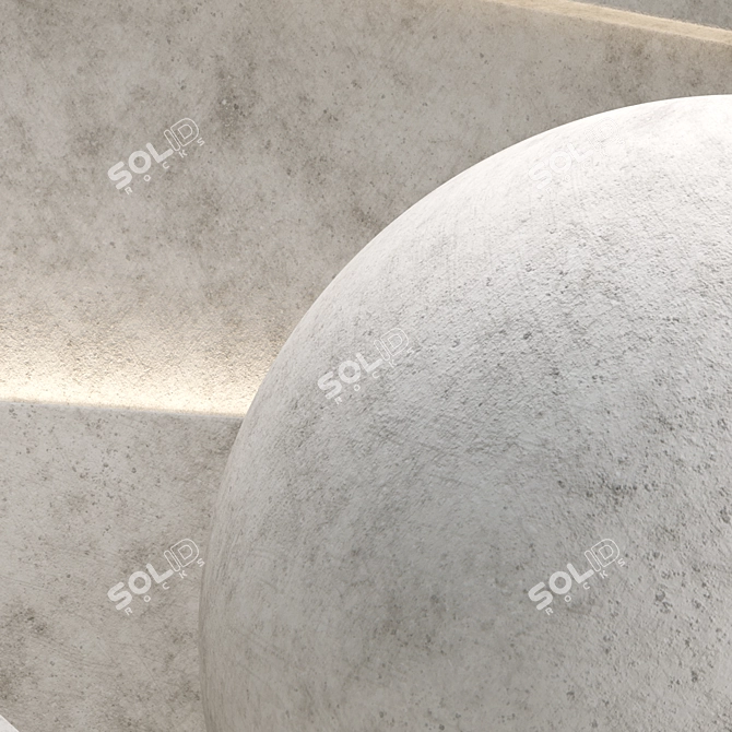 Seamless Decorative Plaster, 8192px 3D model image 3