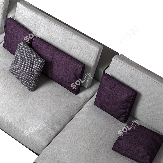 Modern Westside Sofa by Poliform 3D model image 3