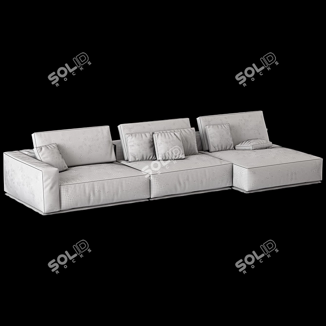 Modern Westside Sofa by Poliform 3D model image 5