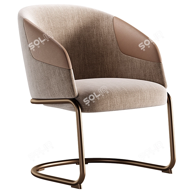 Italian Design Chair - 3D Model 3D model image 1