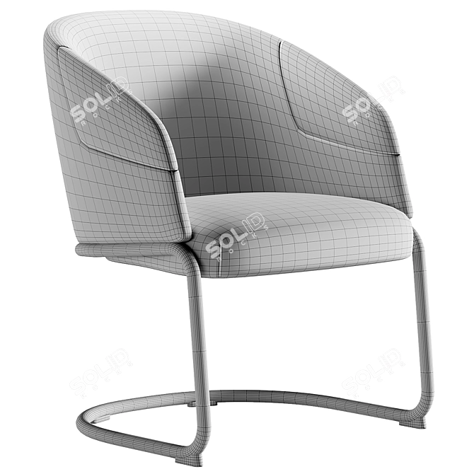 Italian Design Chair - 3D Model 3D model image 4