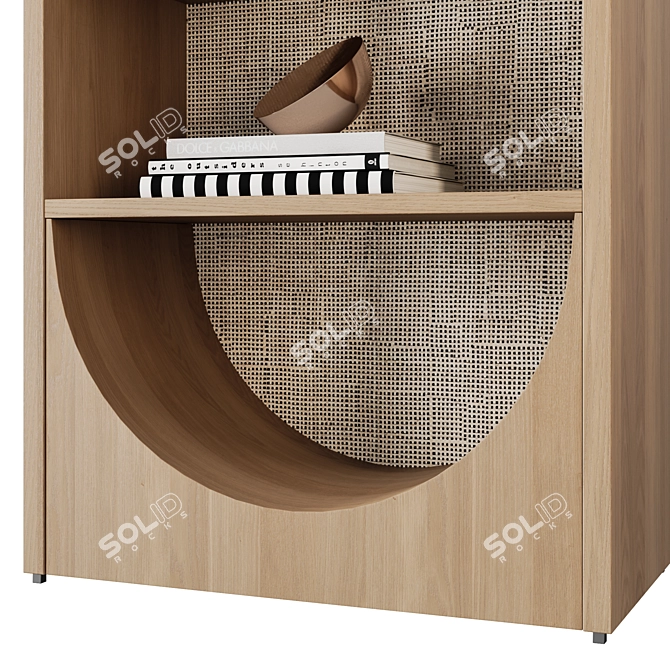 Modern Steel Helms Bookcase 3D model image 3