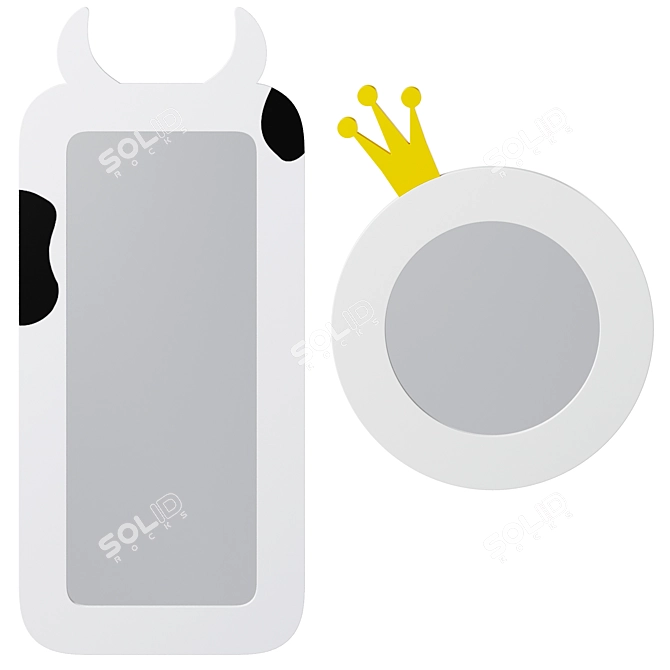 Enchanting Kids Mirrors Collection 3D model image 2