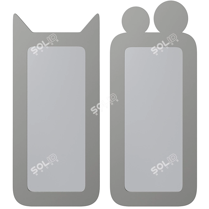 Enchanting Kids Mirrors Collection 3D model image 5