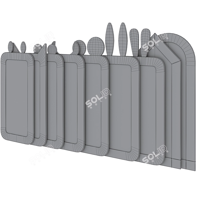 Enchanting Kids Mirrors Collection 3D model image 7