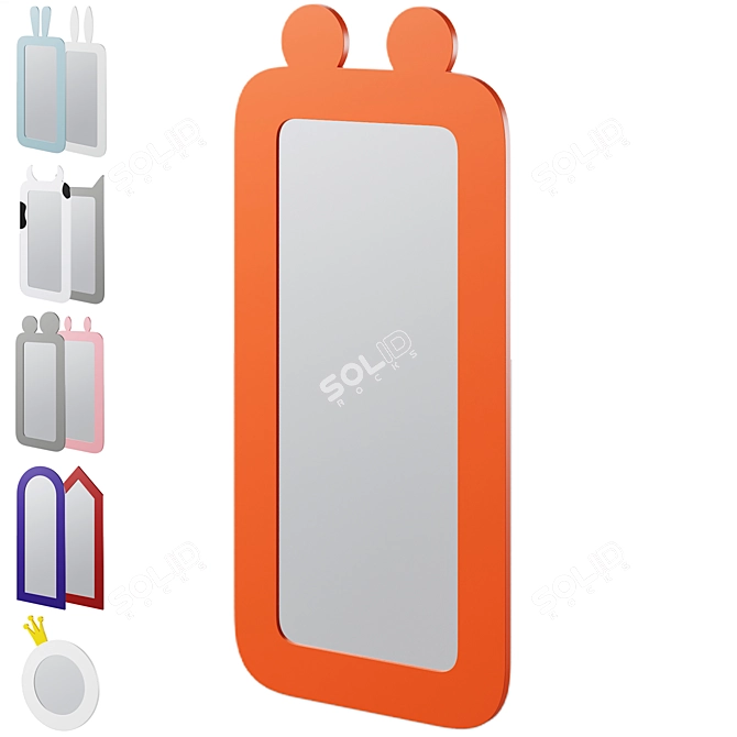 Enchanting Kids Mirrors Collection 3D model image 8