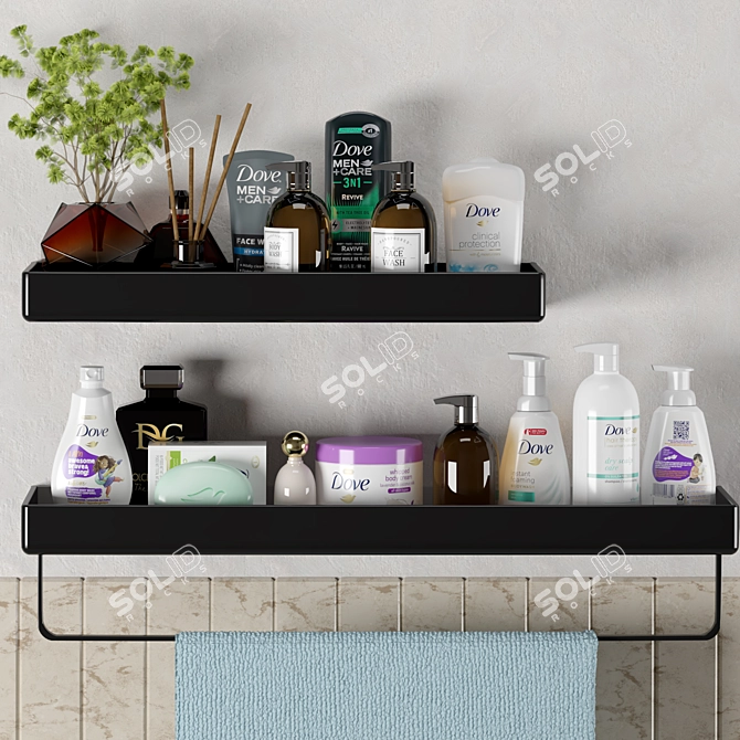 Dove Family Bathroom Set 3D model image 3