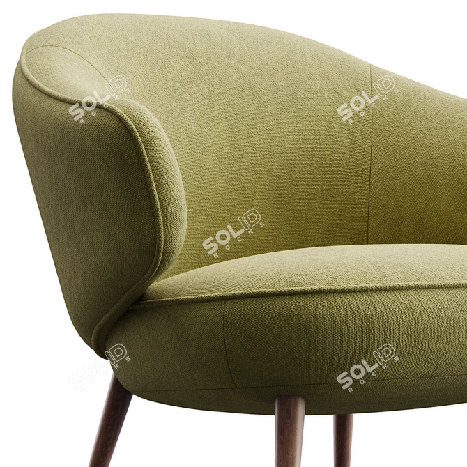 Charlotte Modern Lounge Chair Elegance 3D model image 2