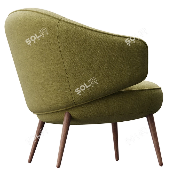 Charlotte Modern Lounge Chair Elegance 3D model image 3