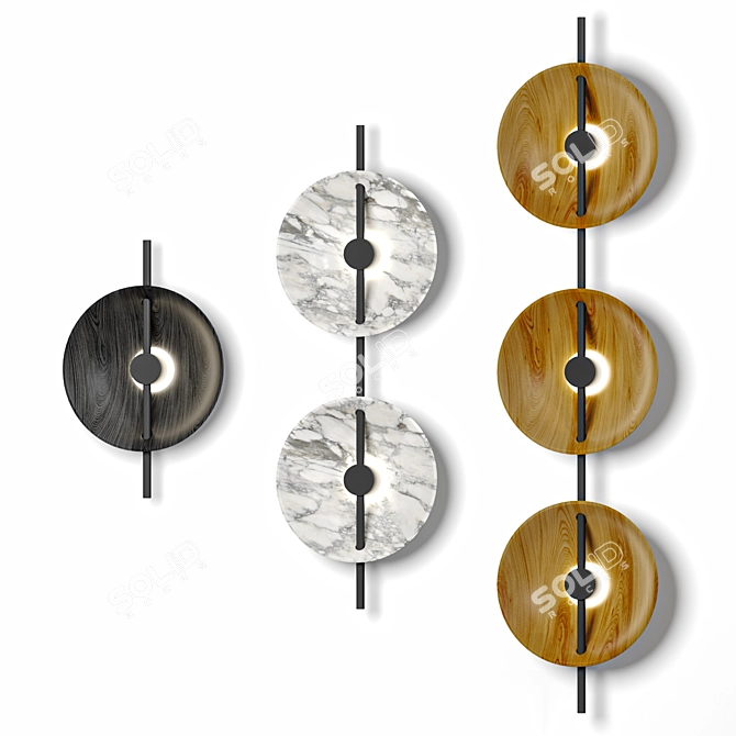 Mito Wall Lamp Collection 3D model image 1