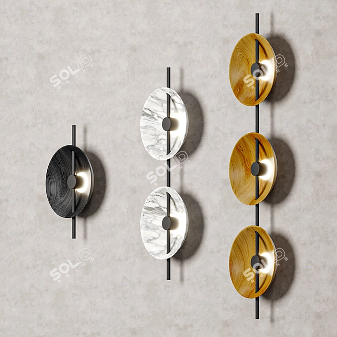 Mito Wall Lamp Collection 3D model image 2