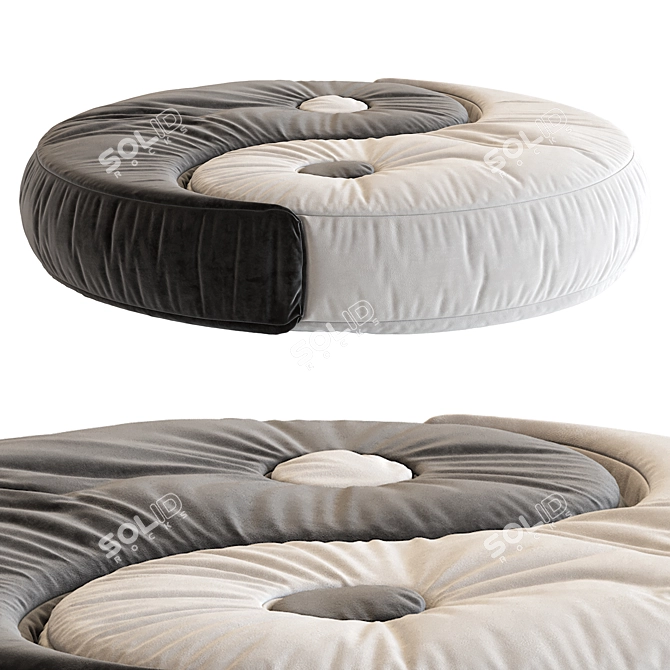 Modern Round Sofa 2016 Version 3D model image 2