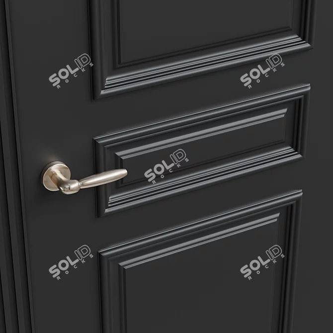Title: Elegant Chicago Interior Doors 3D model image 2