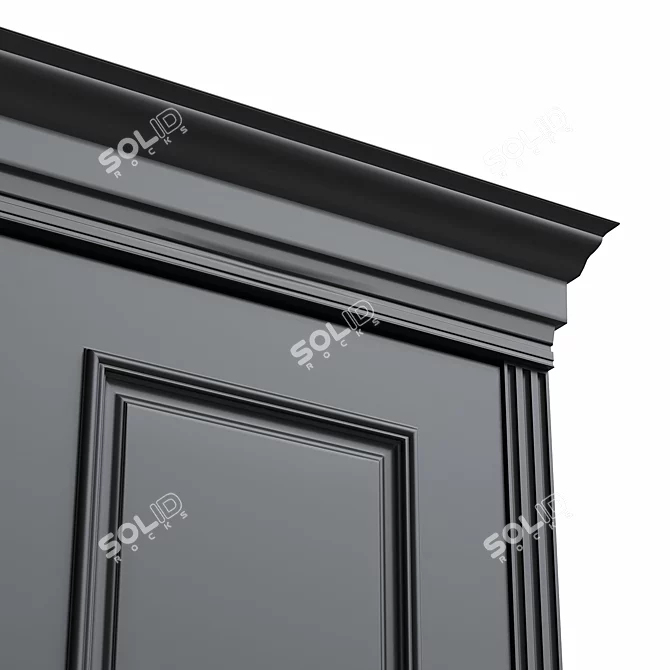 Title: Elegant Chicago Interior Doors 3D model image 3