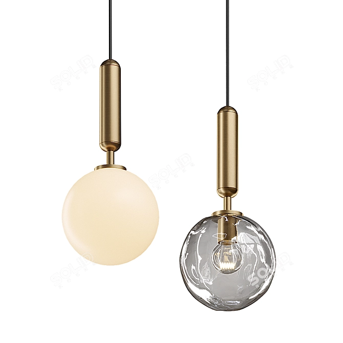 Polaris One Pendant Light Model 3D model image 1