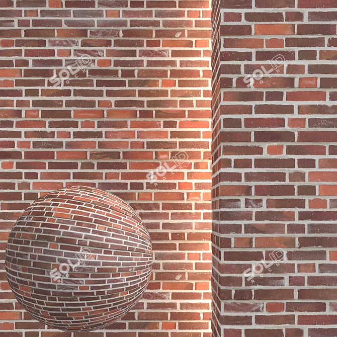 Seamless Brick Texture Pack 3D model image 1