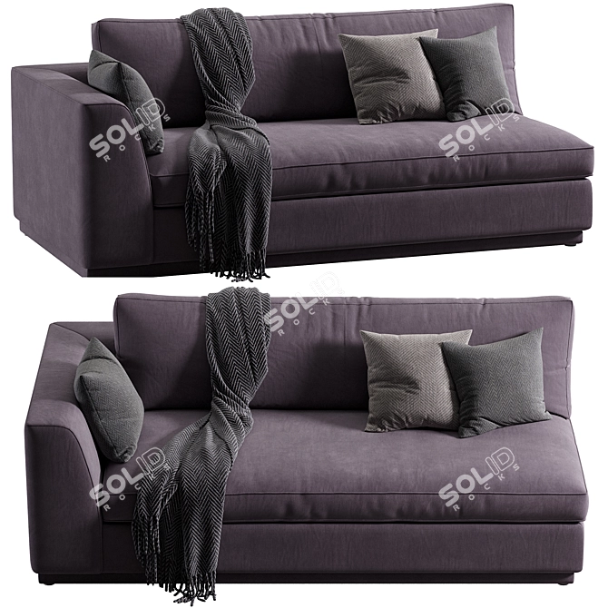 Modern Dorian Sofa Design 3D model image 1