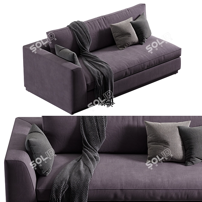 Modern Dorian Sofa Design 3D model image 3