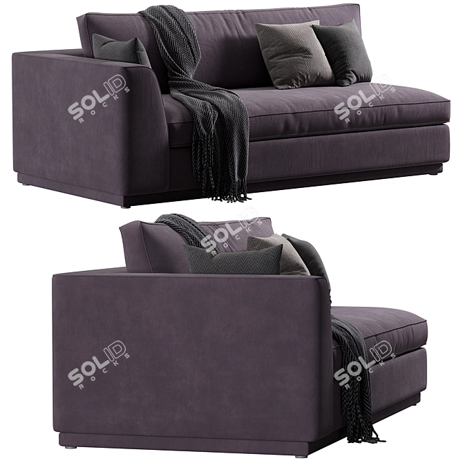 Modern Dorian Sofa Design 3D model image 4