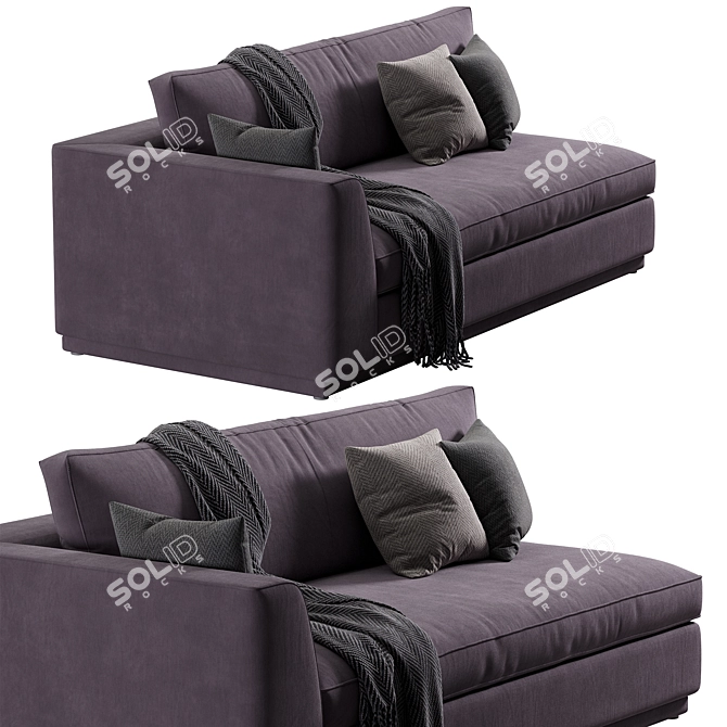 Modern Dorian Sofa Design 3D model image 5