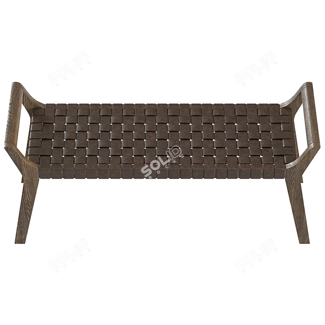 Urban Industrial Mandie Bench 3D model image 3