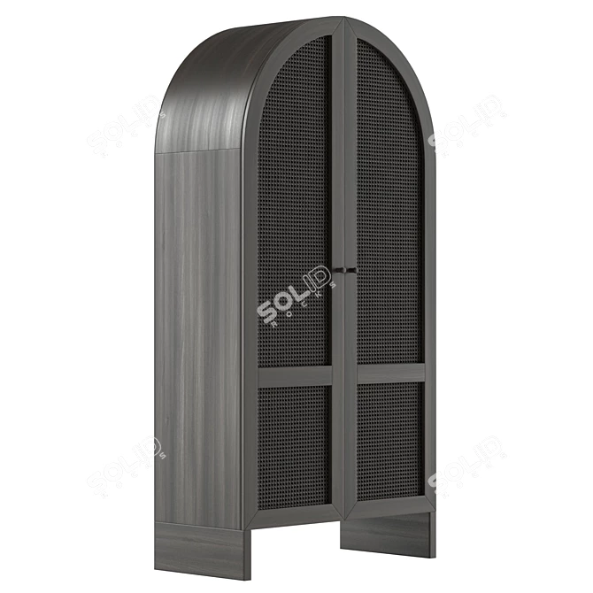 Modern Cane Storage Cabinet Organizer 3D model image 4