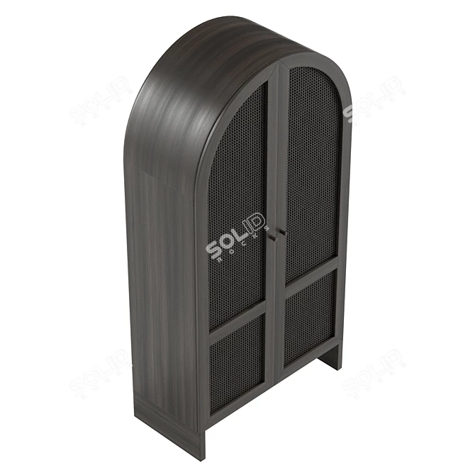 Modern Cane Storage Cabinet Organizer 3D model image 5