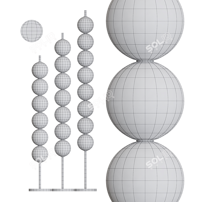 Astor Floor Lamp Collection 3D model image 4