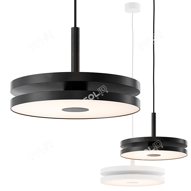 Modern LED Pendant Light 3D model image 1