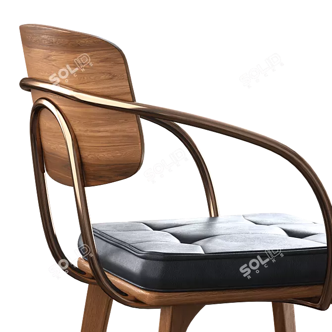 Ergonomic Altos Office Chair 3D model image 3