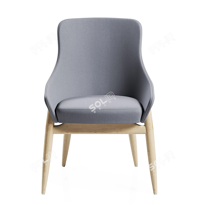 Modern Shell Chair Replica Model 3D model image 3