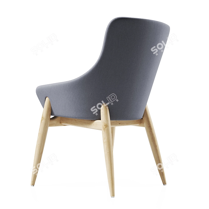 Modern Shell Chair Replica Model 3D model image 4