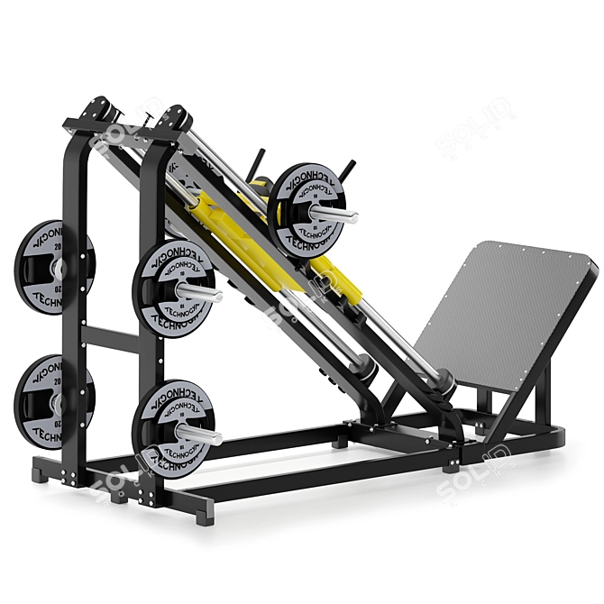 Pure Hack Squat Machine 3D model image 2