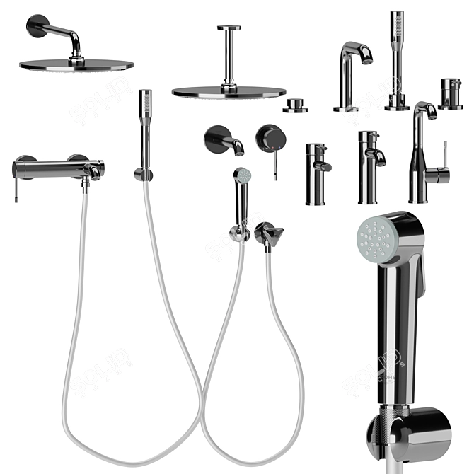 Grohe Essence Bathroom Set 3D model image 2