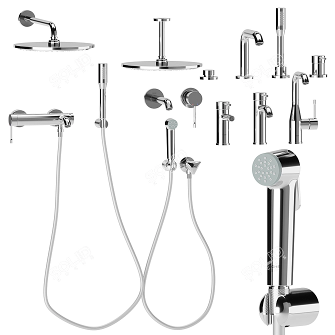 Grohe Essence Bathroom Set 3D model image 3