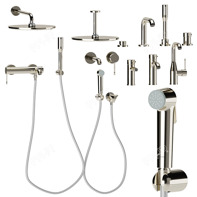 Grohe Essence Bathroom Set 3D model image 4