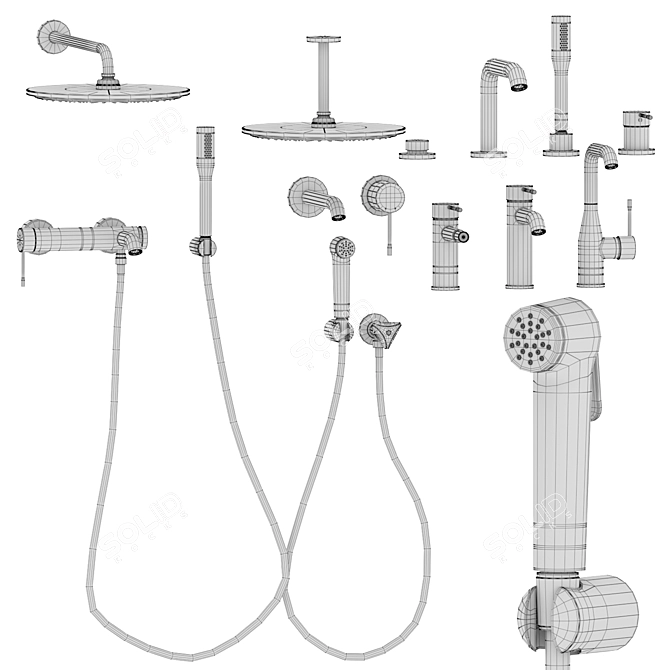 Grohe Essence Bathroom Set 3D model image 5