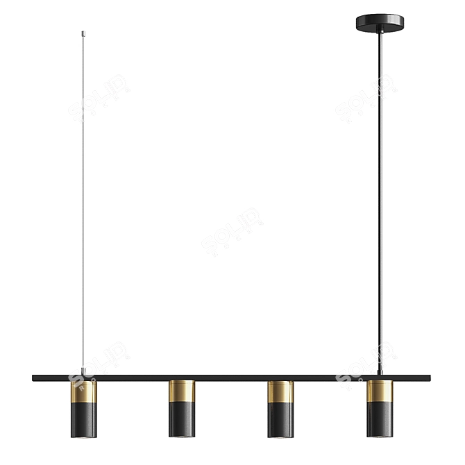 Modern Hanging Pendant Light Haywood 3D model image 2