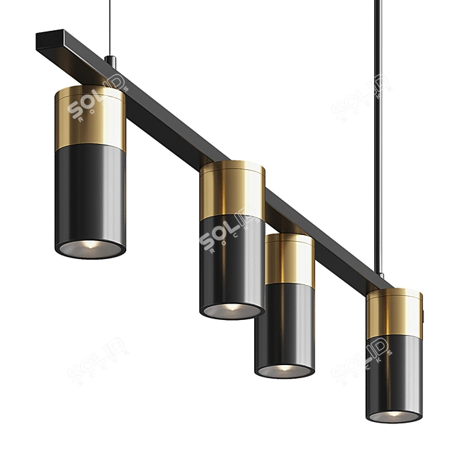 Modern Hanging Pendant Light Haywood 3D model image 3
