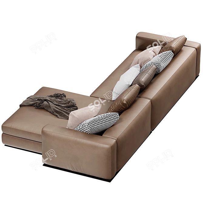 Modern Minotti Chaise Longue Sofa 3D model image 6