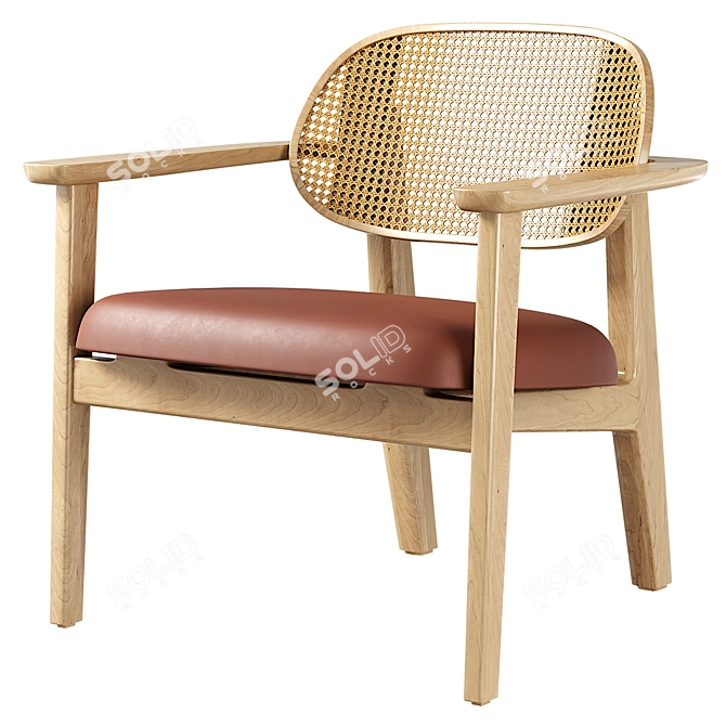 Modern Titus Lounge Chair Set 3D model image 2